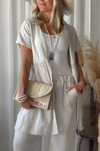 Rosella cotton dress, sand
