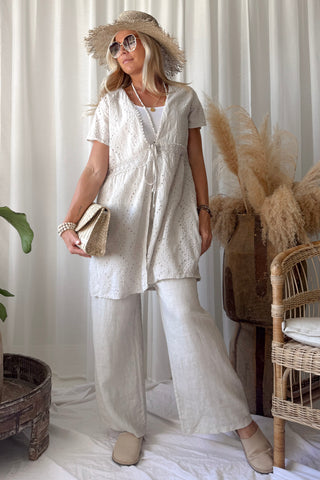 Rosella cotton dress, sand