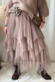 Rosie tulle skirt, taupe