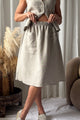 Sarie linen skirt, natural