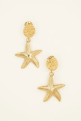 Sereia earrings, gold