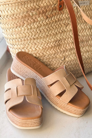 Serraje paksupohjaiset pistokkaat, beige