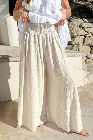 Sevilla pellavahousut, hiekka