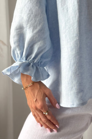Sofia pellavapaita, oxford blue