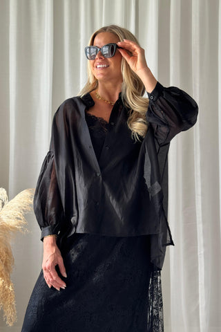 Soft Light tencel pusero, musta