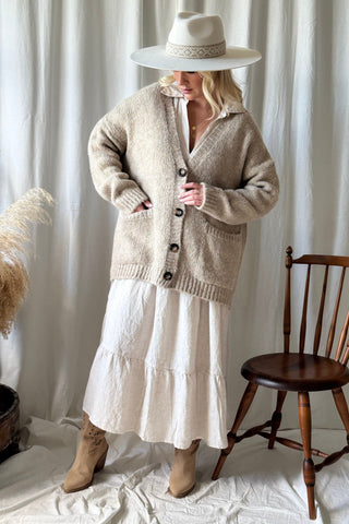 Softy neuletakki, beige