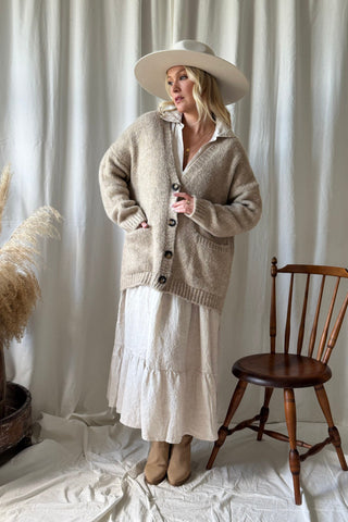 Softy neuletakki, beige