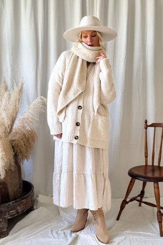 Softy neuletakki, luonnonvalkoinen