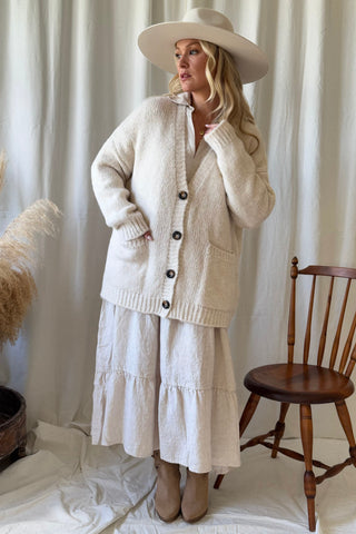 Softy neuletakki, luonnonvalkoinen