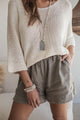 Solera linen shorts, taupe