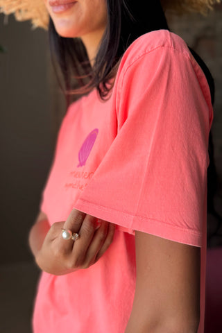 Somewhere Beyond t-paita, neon orange