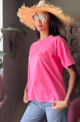 Somewhere Beyond t-paita, neon pink