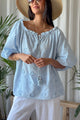Sorella Sun puuvillapaita, light blue