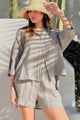Sunny june linen shirt, taupe