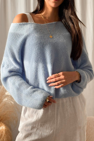 Sunny neule, sky blue