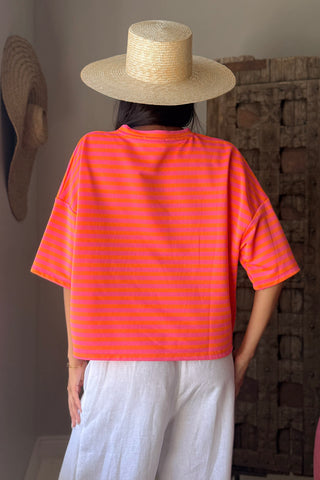 Sun Stripes t-paita, neon orassi-pinkki
