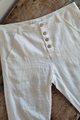 Linen pants tease men, white