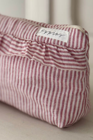 Bypias toiletry bag, pink stripe