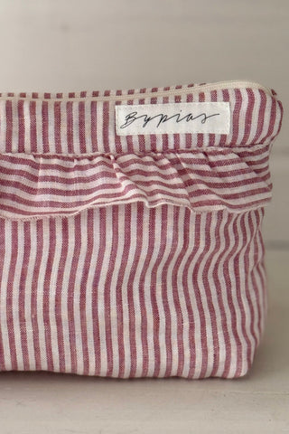 Bypias toiletry bag, pink stripe