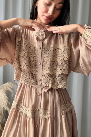 Venezia dress, caramel 