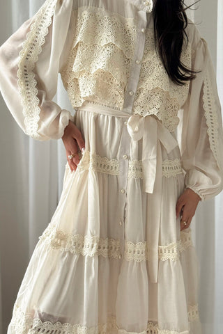 Venezia dress, natural white 
