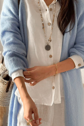 Warm Love neuletakki, sky blue