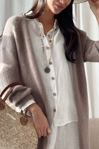 Warm Love neuletakki, taupe