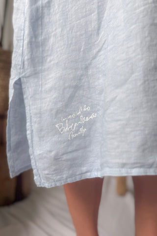 Yoko kaftan dress, light blue