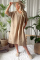 Yoko kaftan dress, savanna
