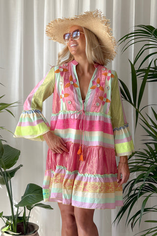 Zimi puuvillamekko, multicolor