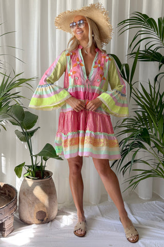 Zimi puuvillamekko, multicolor