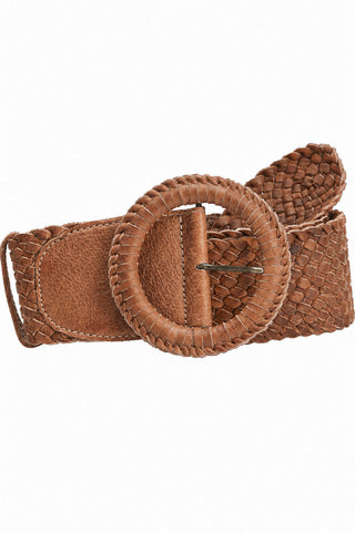 Zoe braided belt, mocca mousse