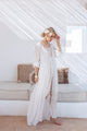Iris kaftan, white