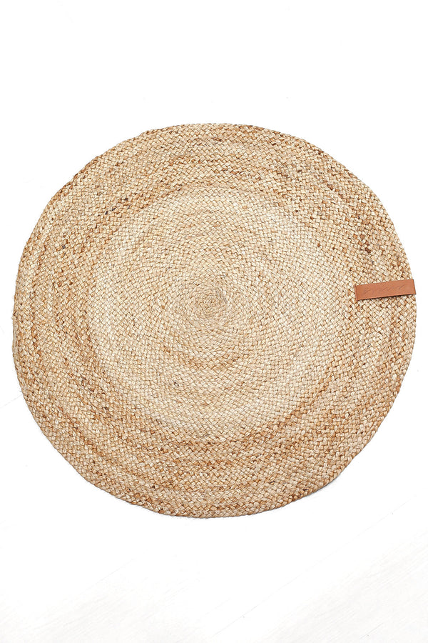 Juuttimatto pyöreä 250cm, natural