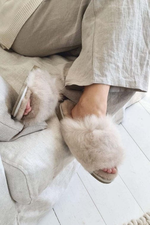 Tessan slippers, honey
