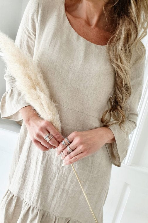 Juliet pellavamekko, natural