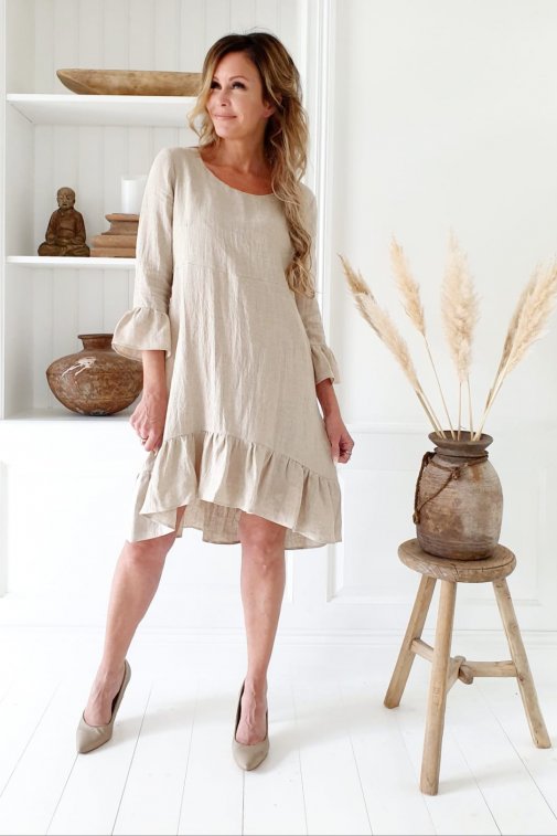 Juliet pellavamekko, natural