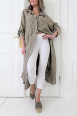 Bamboo leggings midi, valkoinen