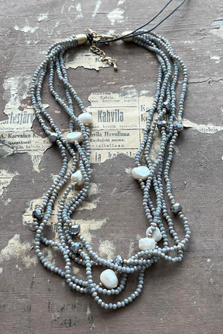 Alice necklace, grey