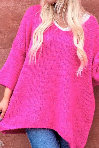 Arlo jumper, barbie pink