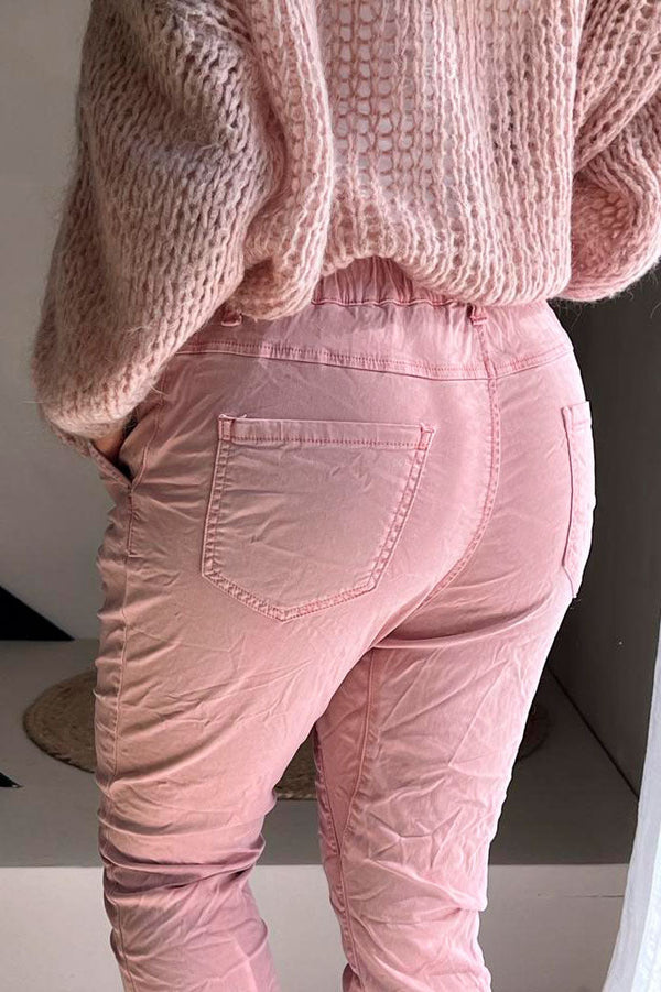 Baggy joggerit, roosa