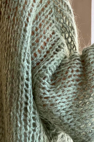 Carole mohair knit, danish green