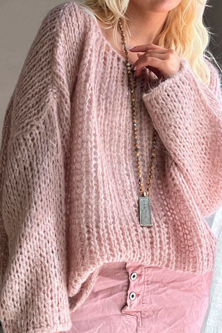 Carole mohair knit, light pink