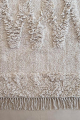 Diamonds puuvillamatto 70x150, luonnonvalkoinen