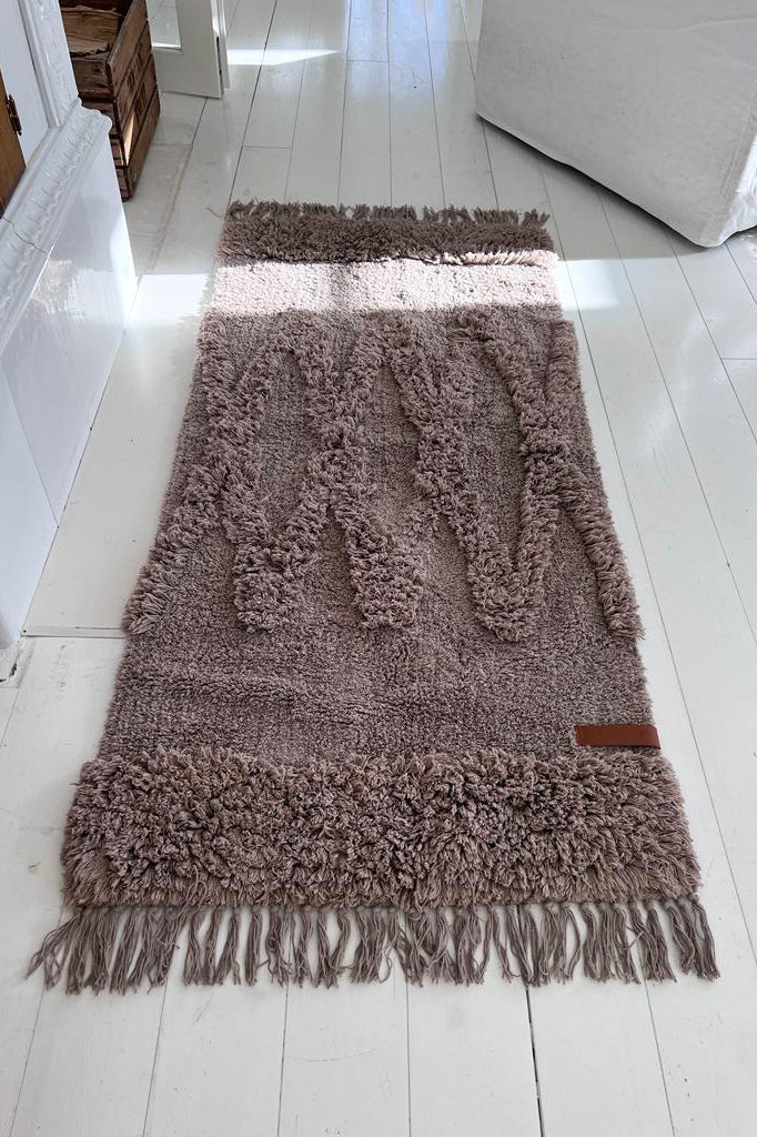 Diamonds puuvillamatto 70x150, taupe