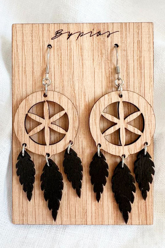 Dreamcatcher korvakorut, musta