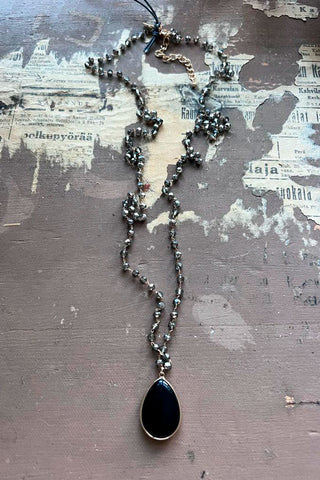 Everly necklace, black