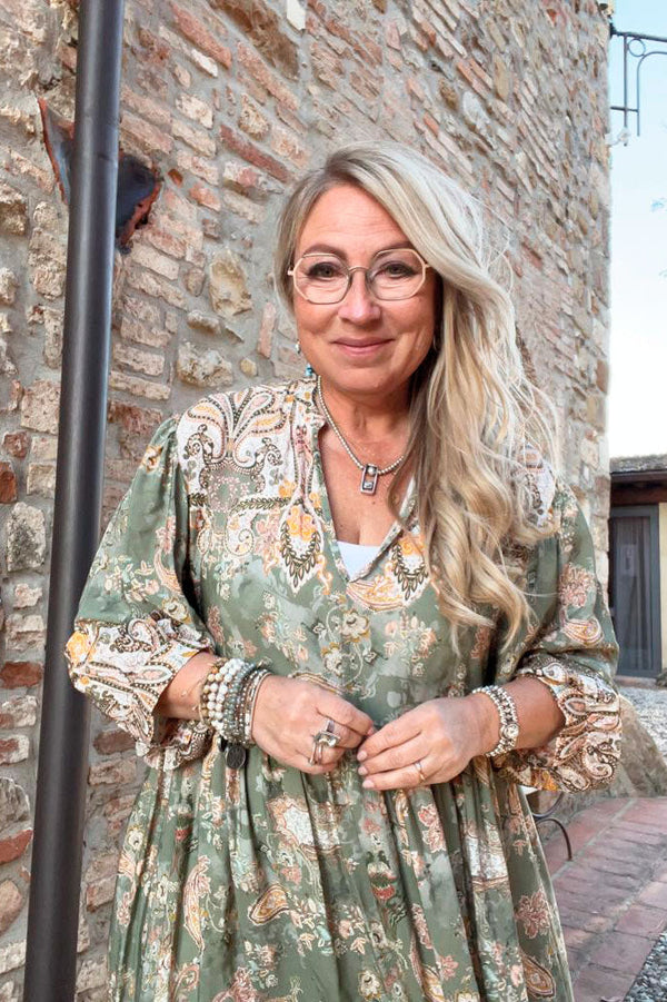 Felicity viskoosimekko, khaki
