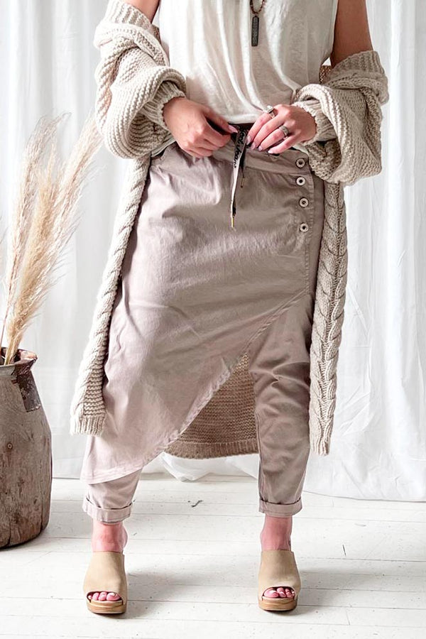 Flowy jogger, taupe