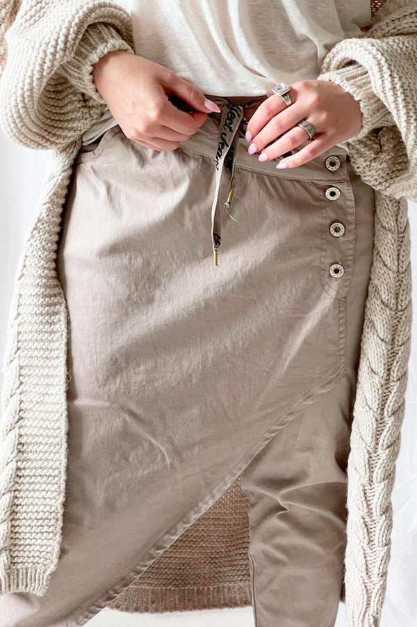 Flowy jogger, taupe